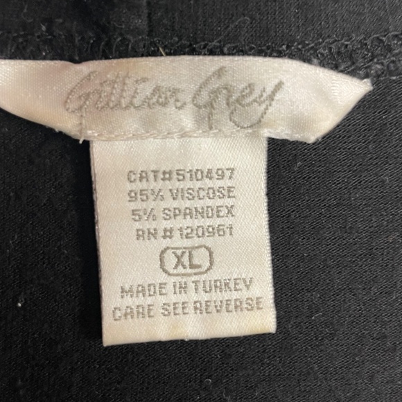 Women’s  Black XL Gillian Grey Long Sleeve Top - Picture 9 of 12